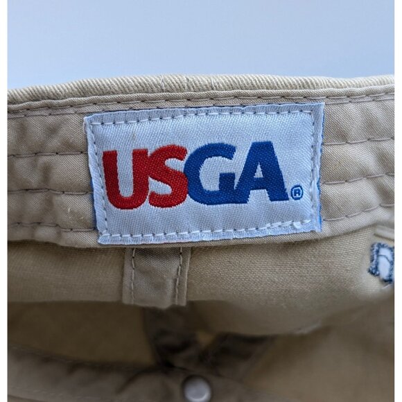 Vintage 2005 U.S. Open Pinehurst No. 2 Tan Adjustable Strap Back Golf Hat Cap - Picture 5 of 5